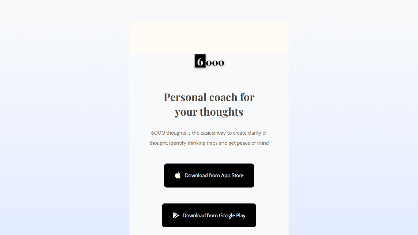 6000 thoughts