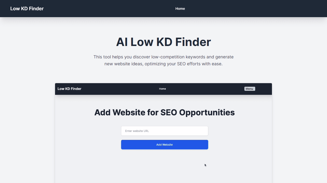AI Low KD Finder