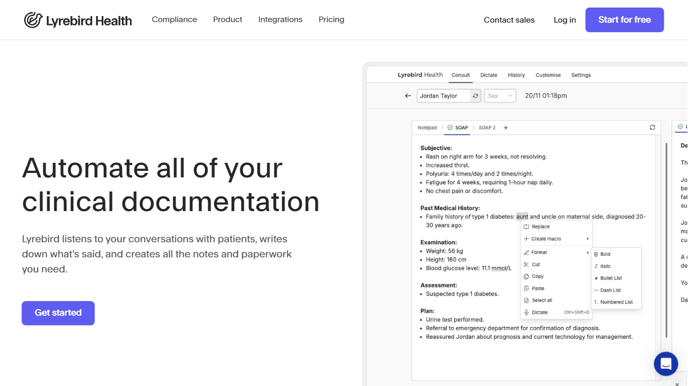 AI Medical Scribe for Healthcare Providers
