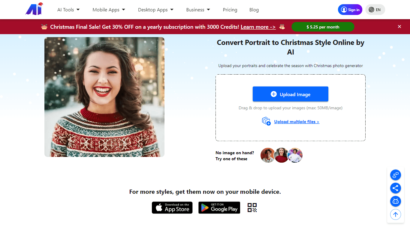 AI Nero Christmas Photo Generator