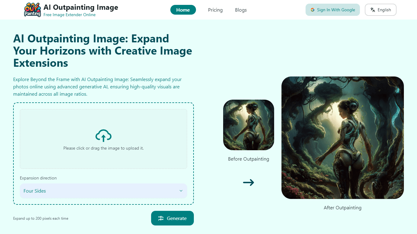 AI Outpainting Image
