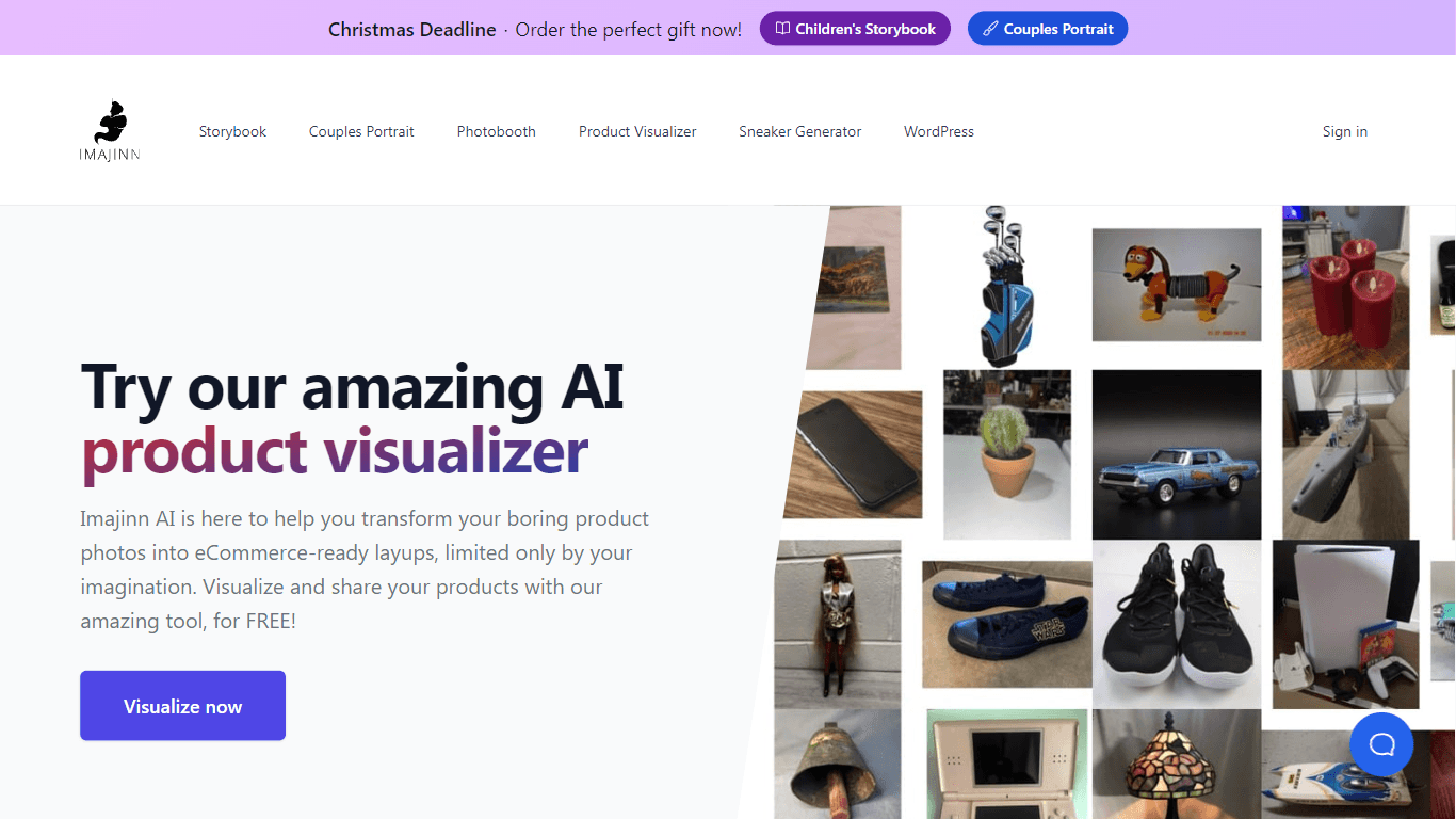 AI Product Visualizer by Imajinn AI