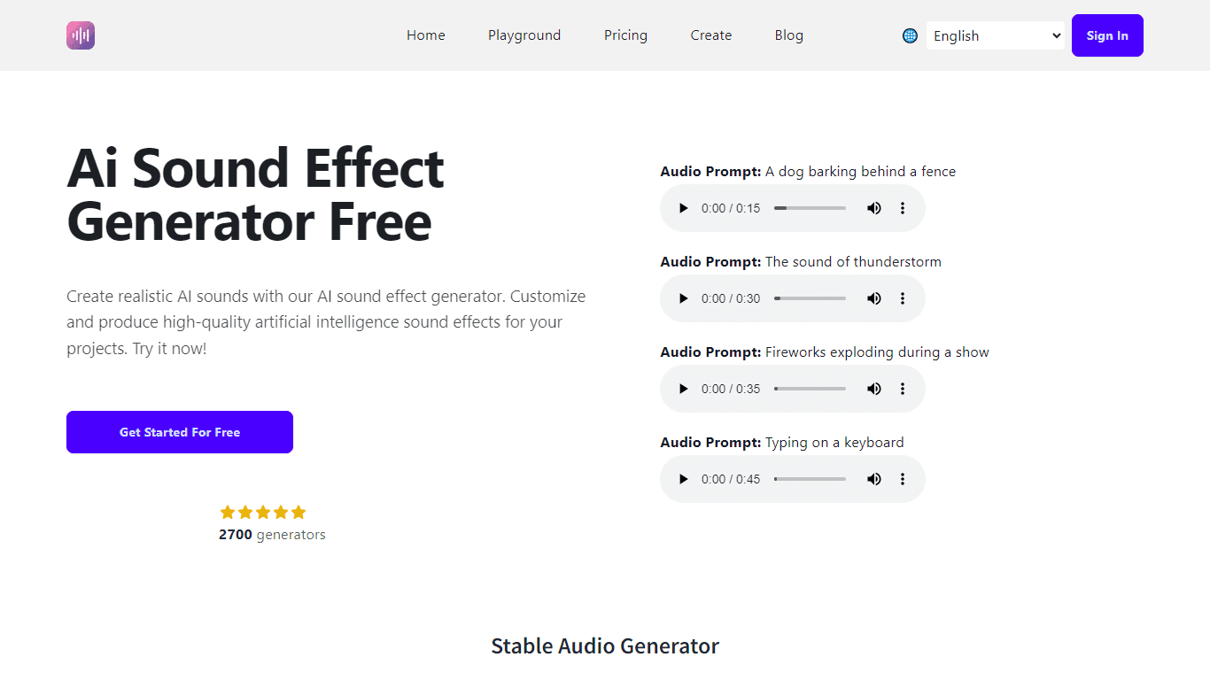 Ai Sound Effect Generator