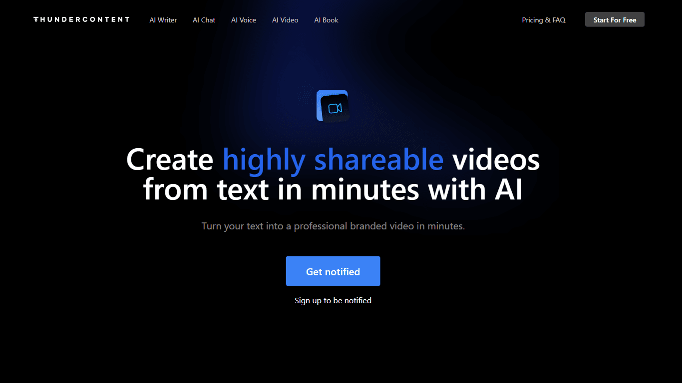 AI Video Editor - Thundercontent