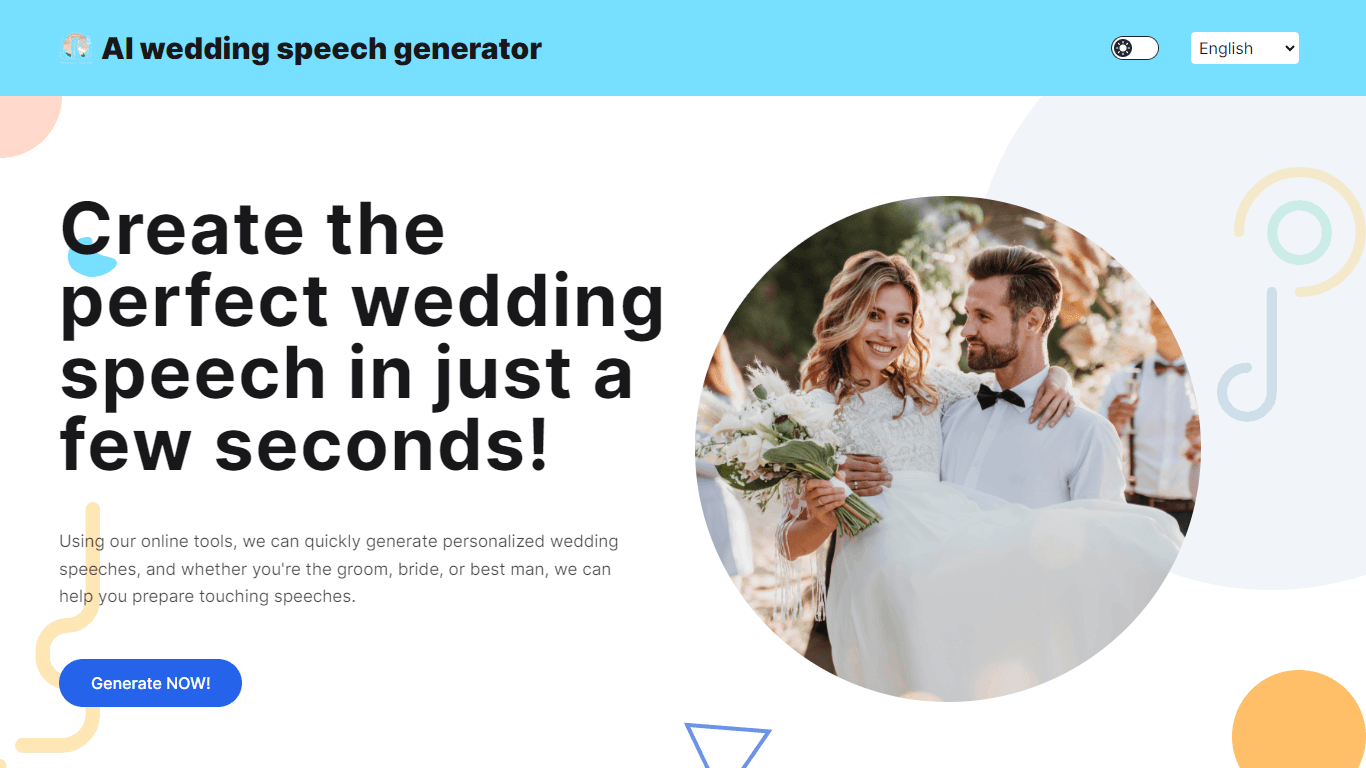 AI wedding speech generator