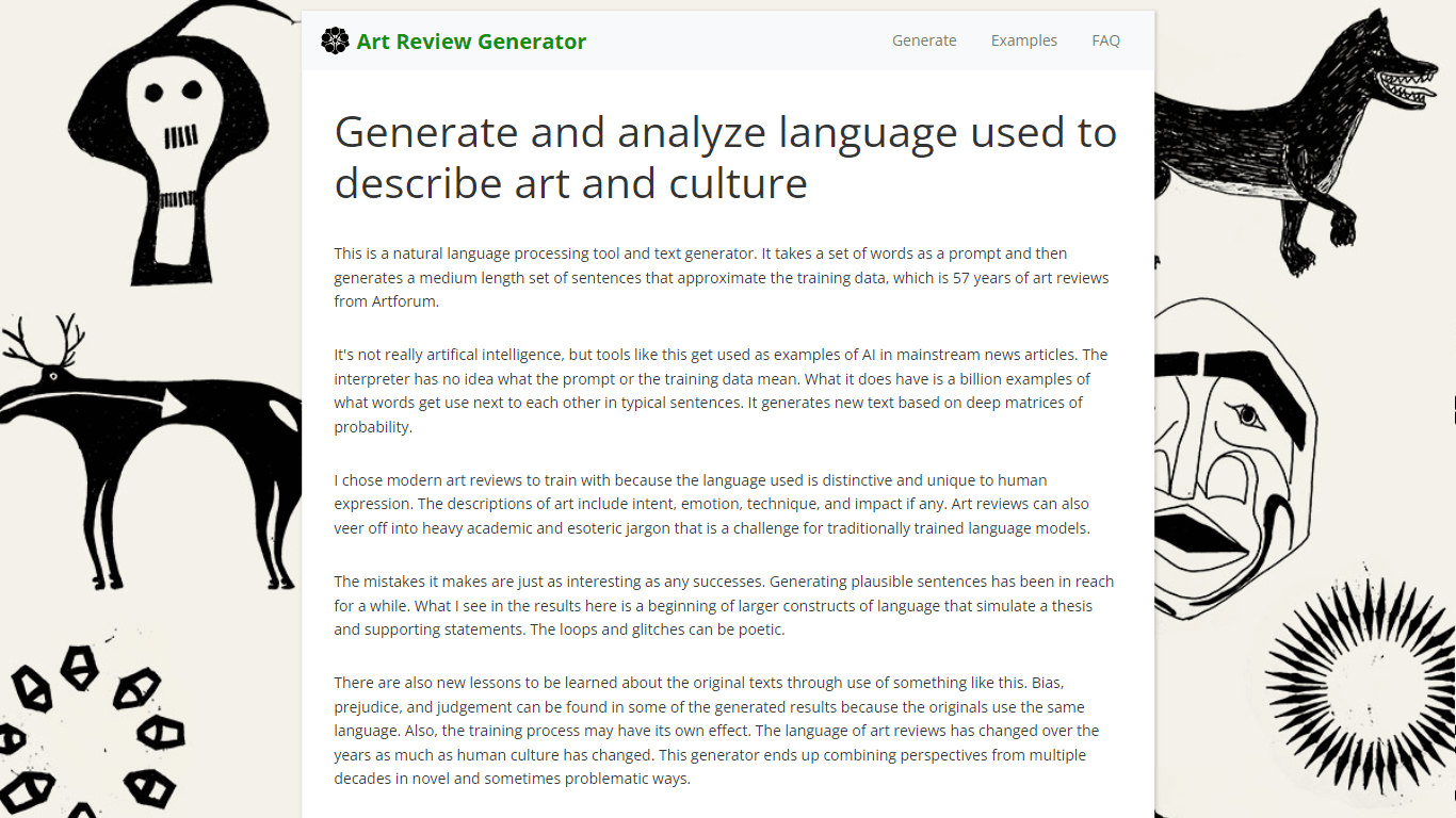 Art Review Generator