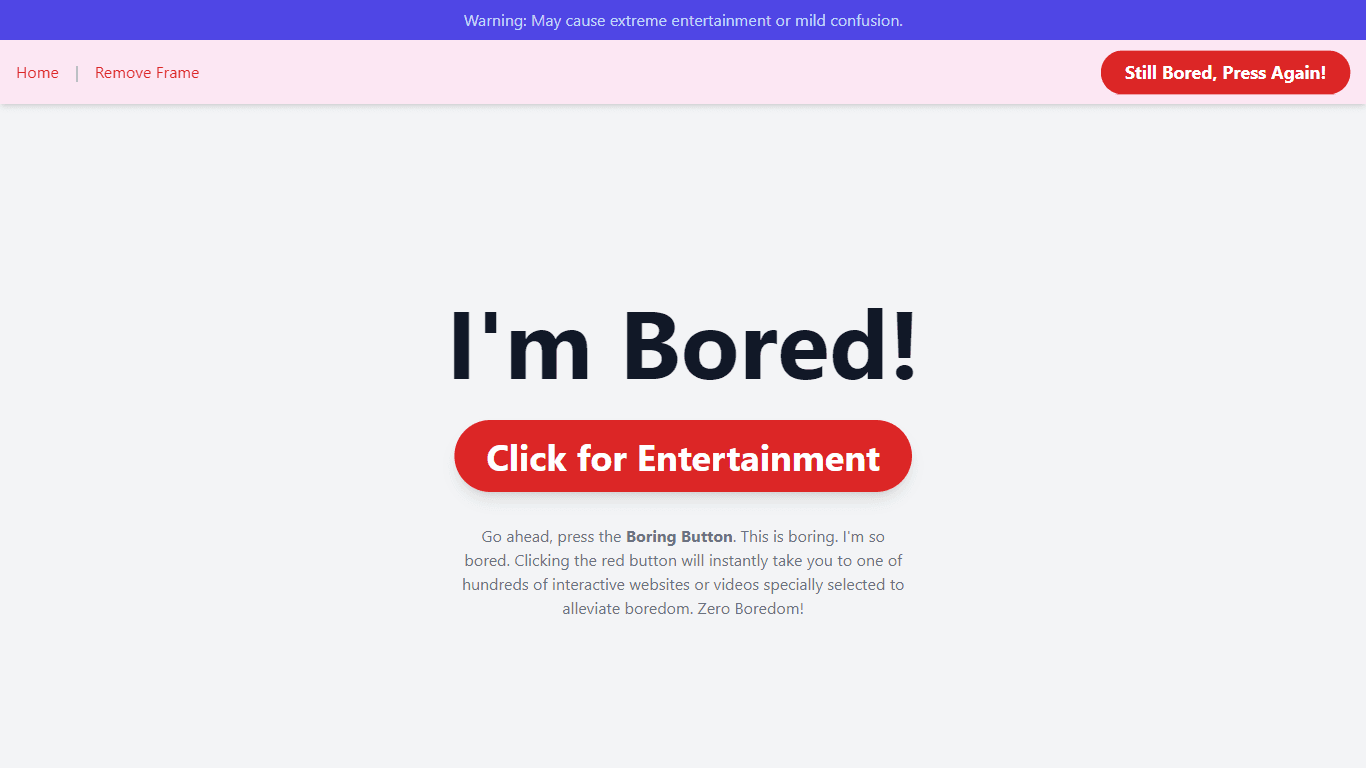Boring Button