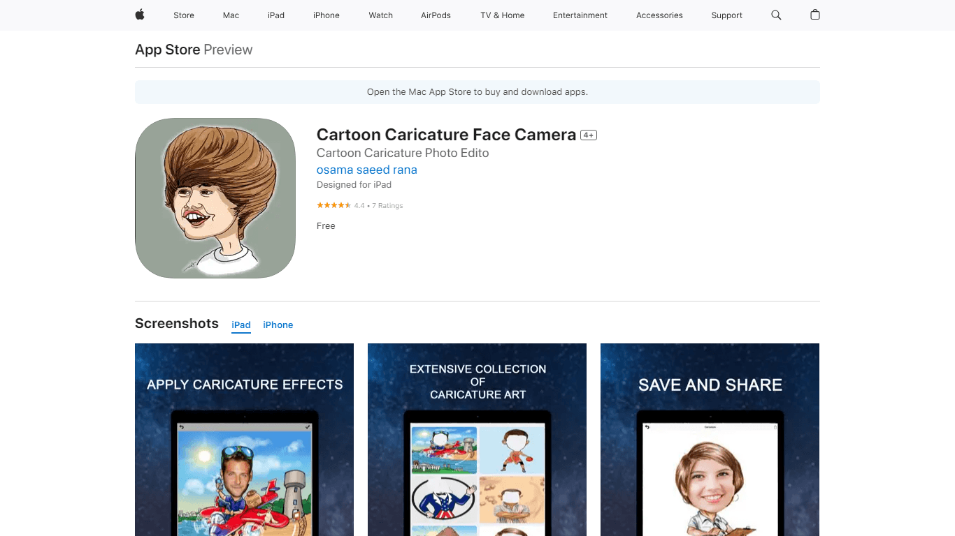 Cartoon Caricature Face Camera