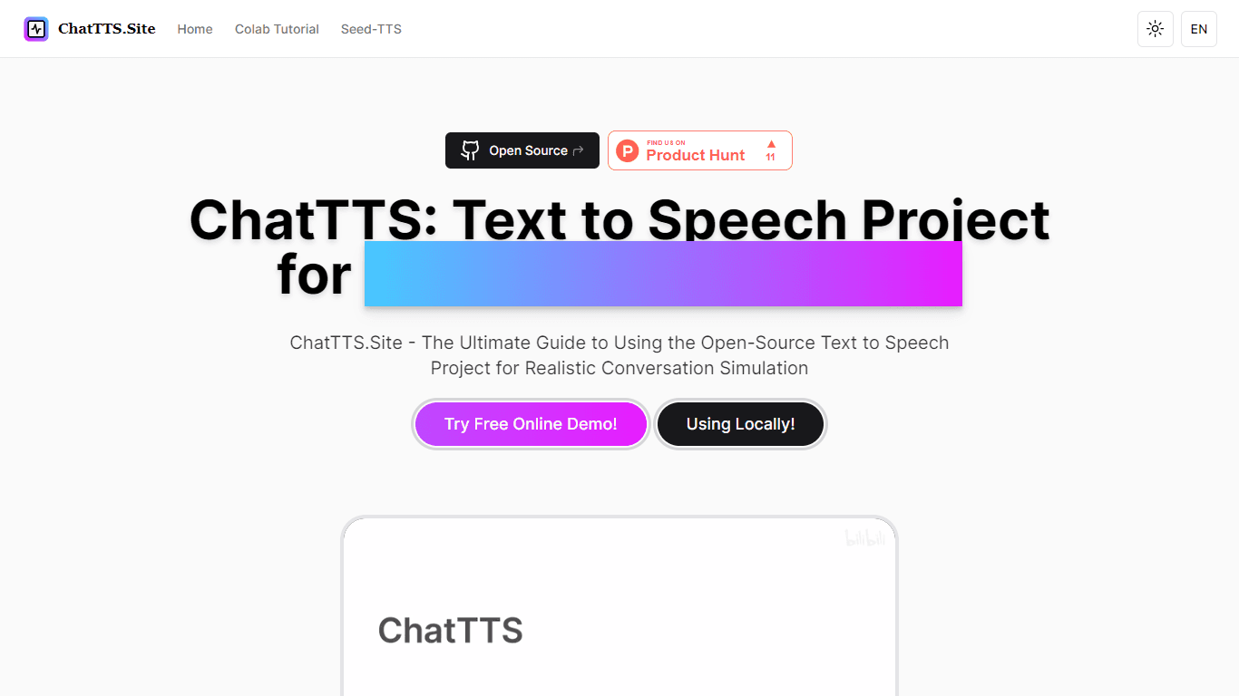 ChatTTS