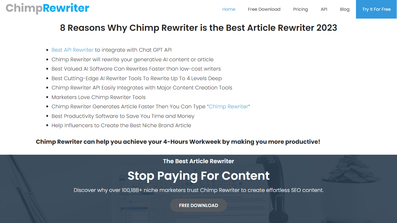 Chimp Rewriter
