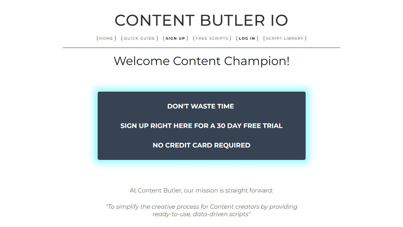 Content Butler IO
