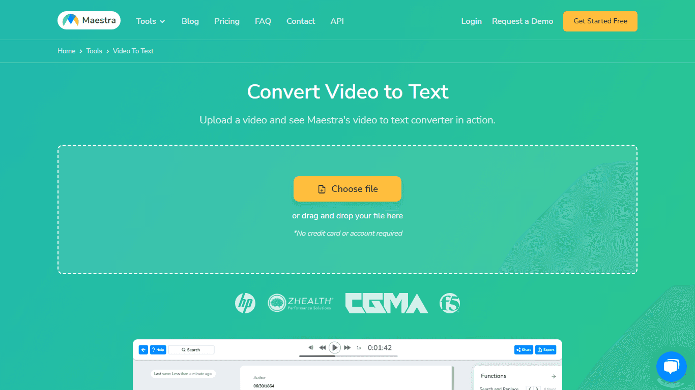 Convert Video to Text - Maestra