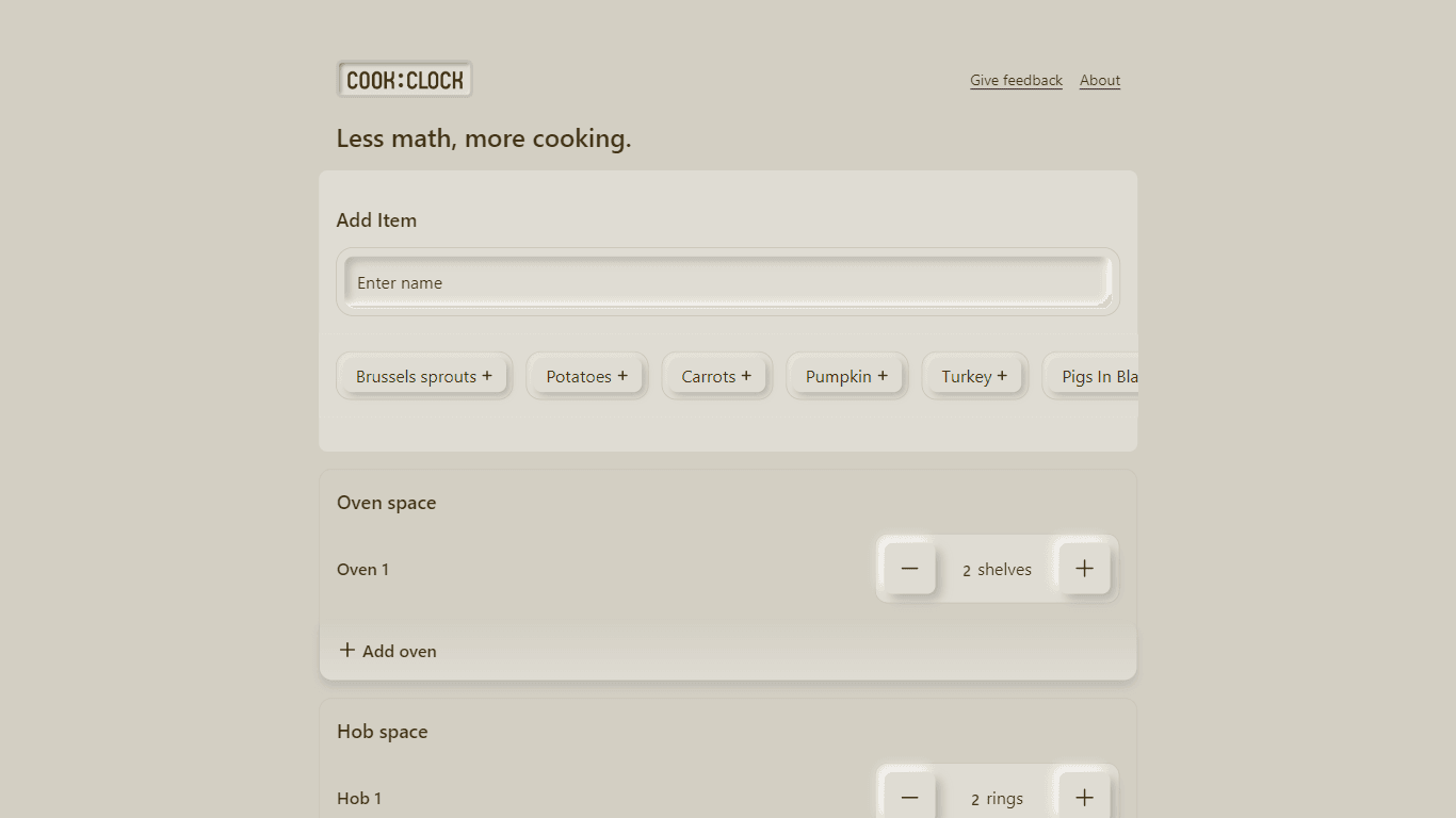 COOK CLOCK