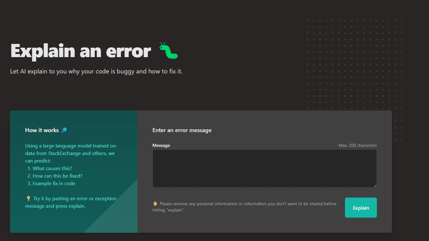 Explain by Whybug