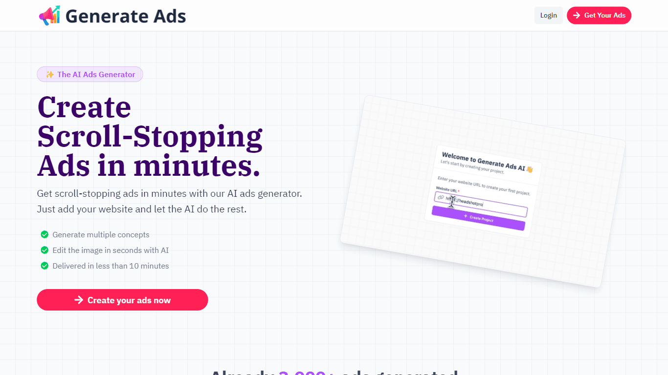 Generate Ads AI