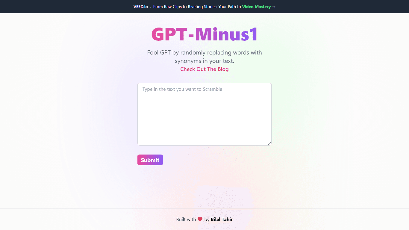 GPT-Minus1