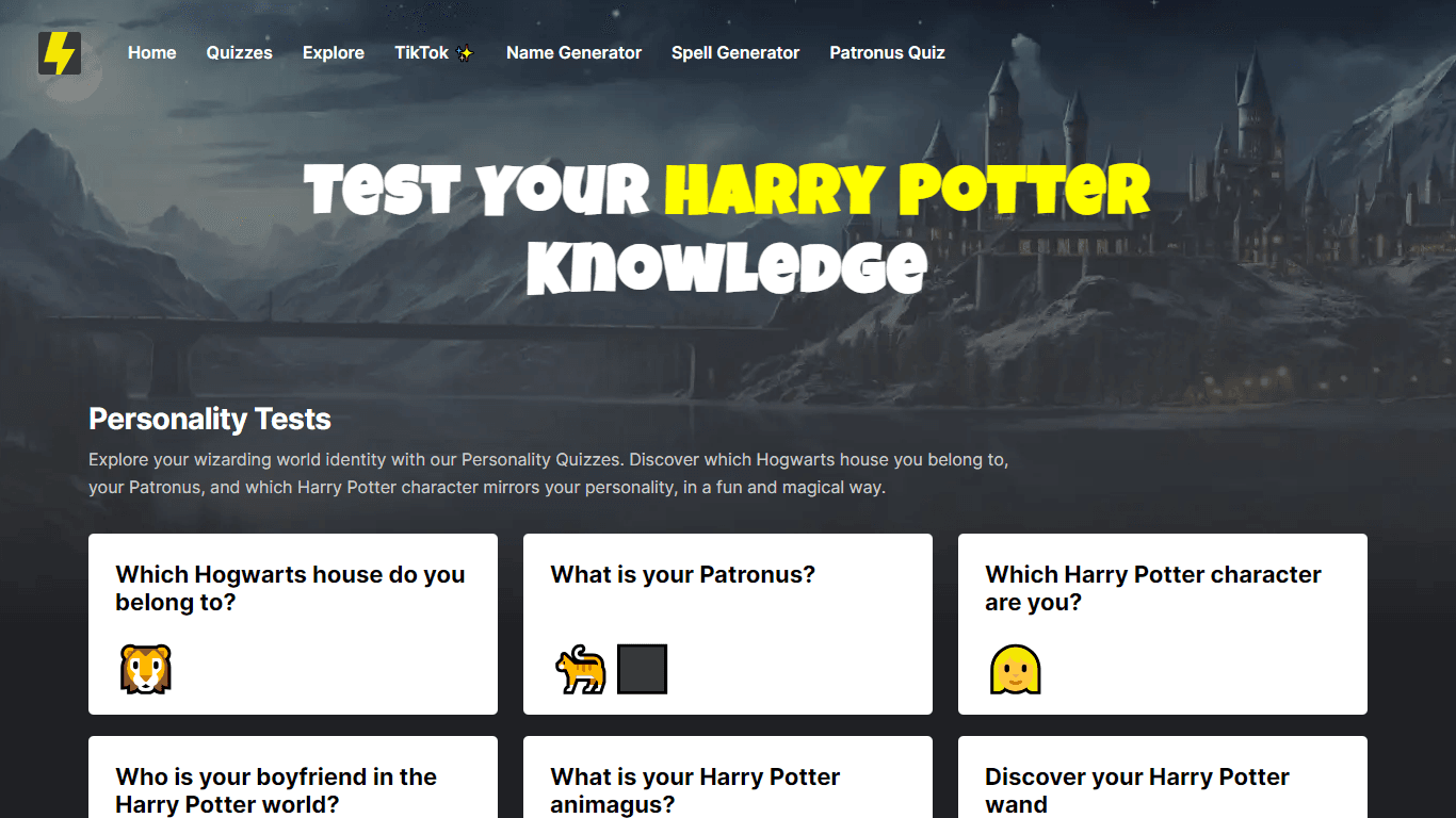 Harry Potter Quizzes