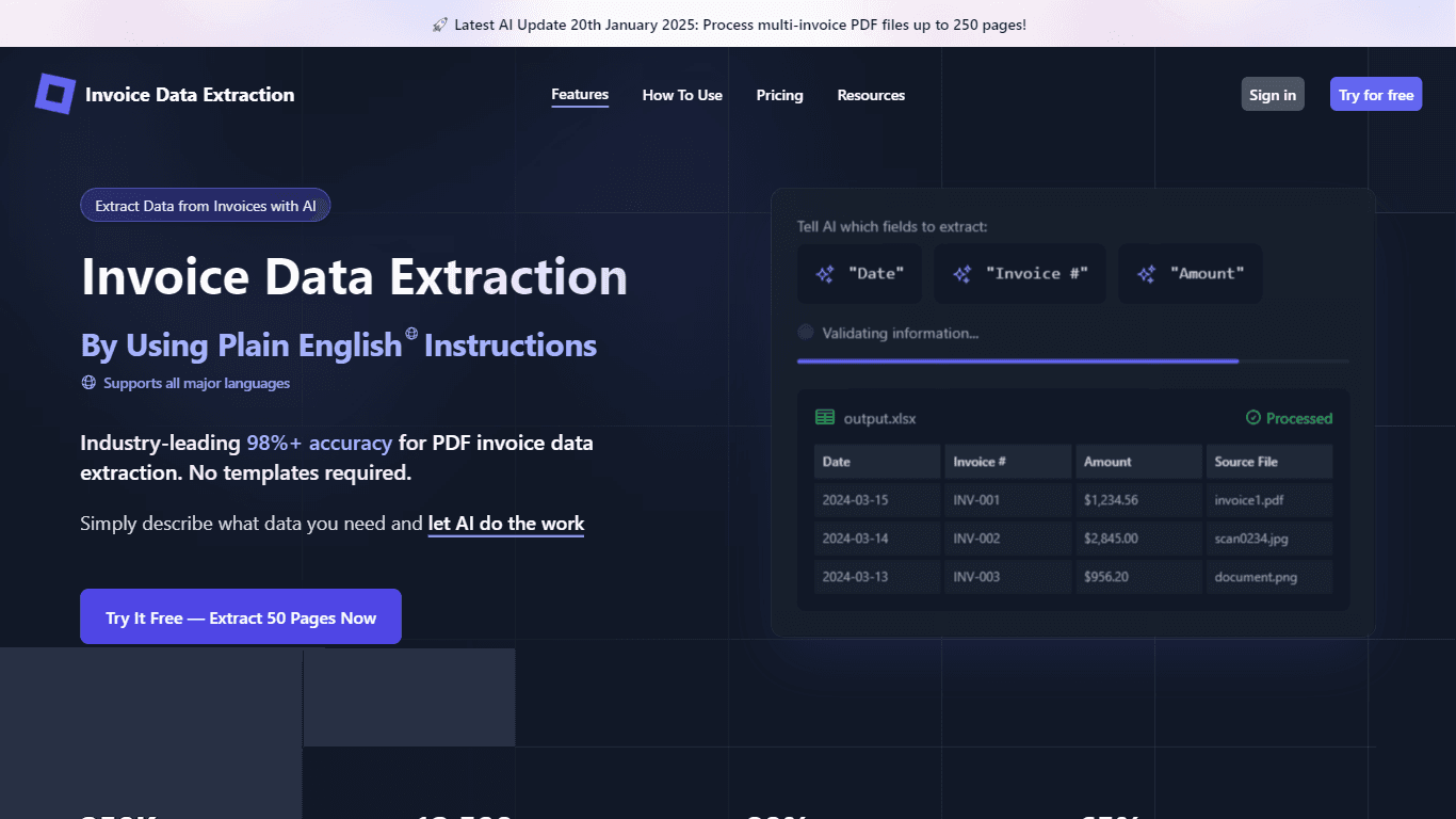 Invoice Data Extraction