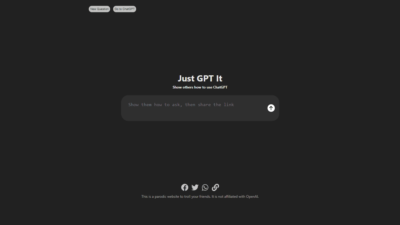 Just Gpt It