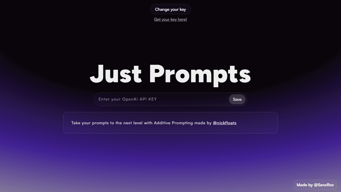 Just Prompts