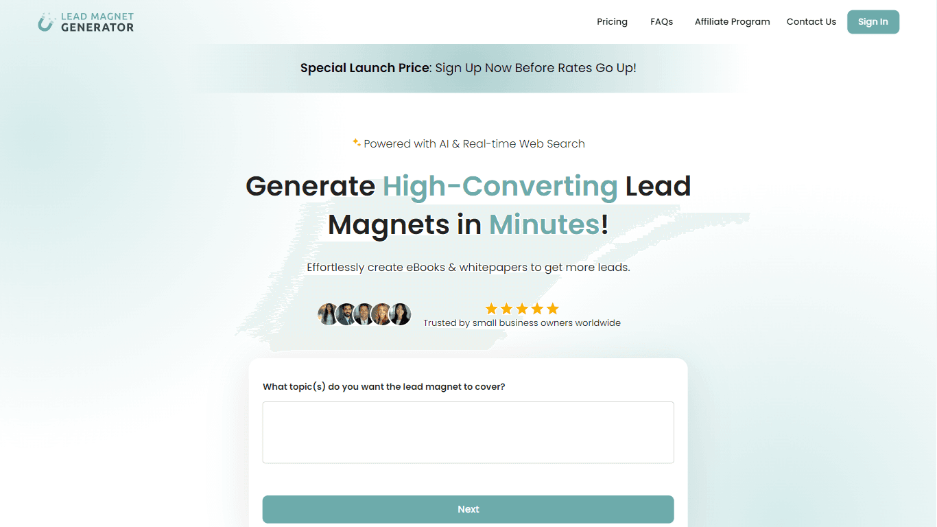 Lead Magnet Generator