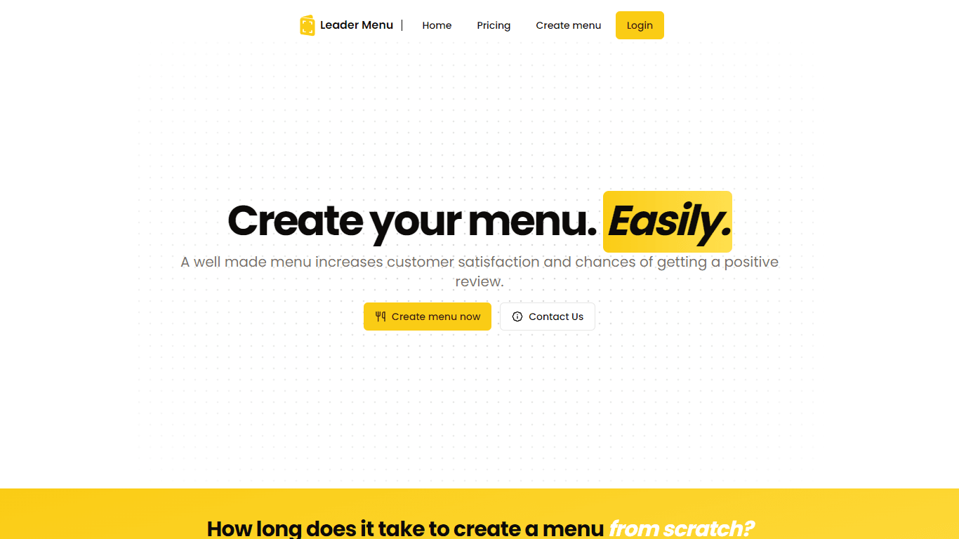 Leader Menu