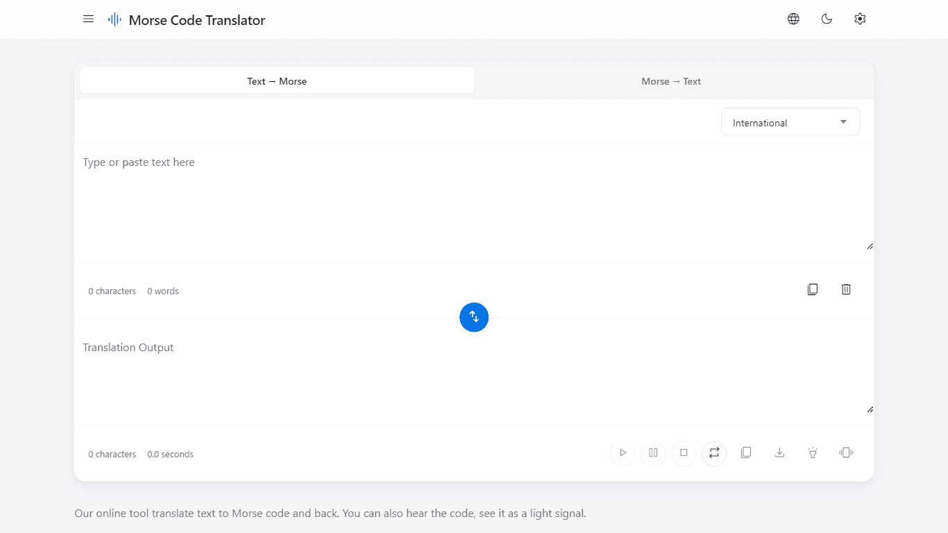 Morse Code Translator