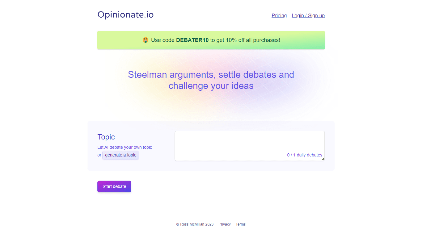 Opinionate
