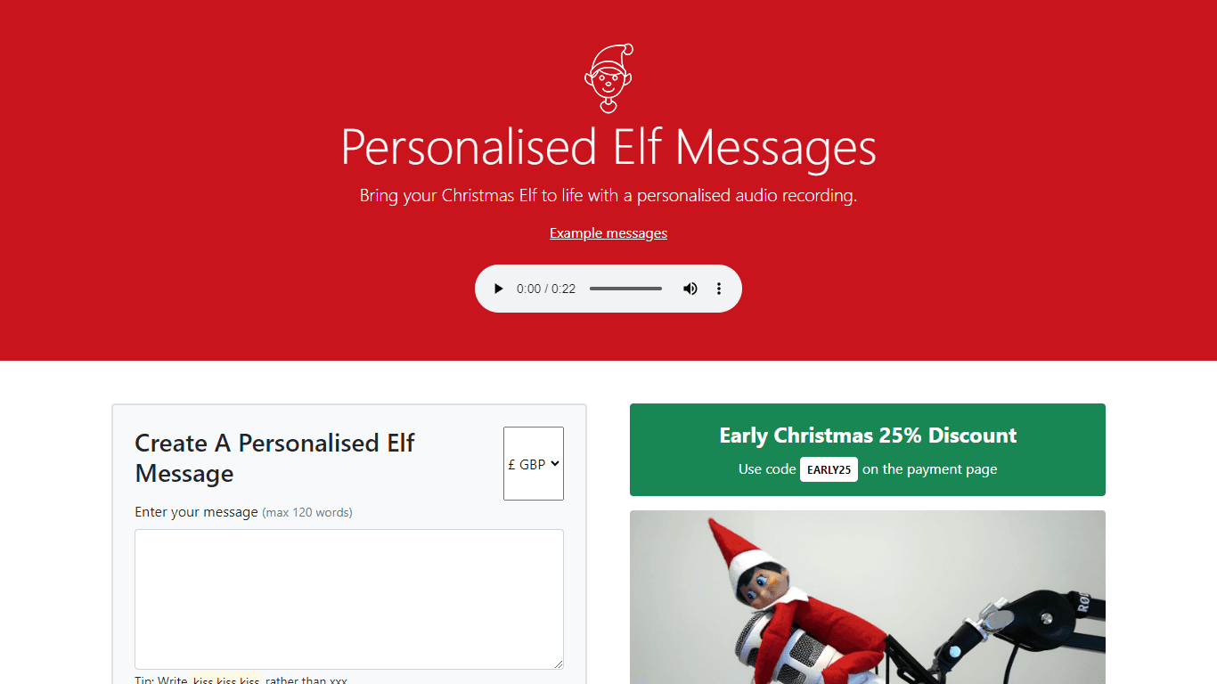 Personalised Elf Messages