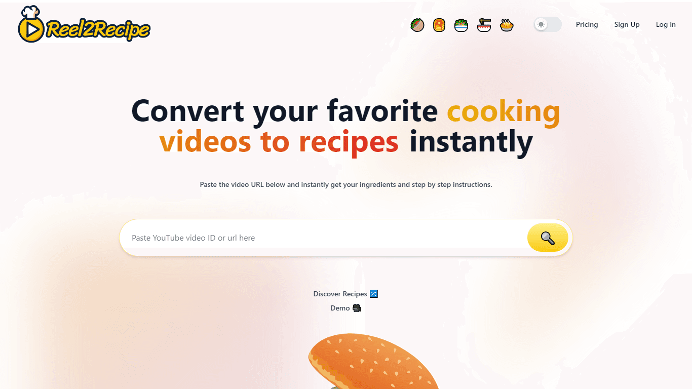 Reel2Recipe