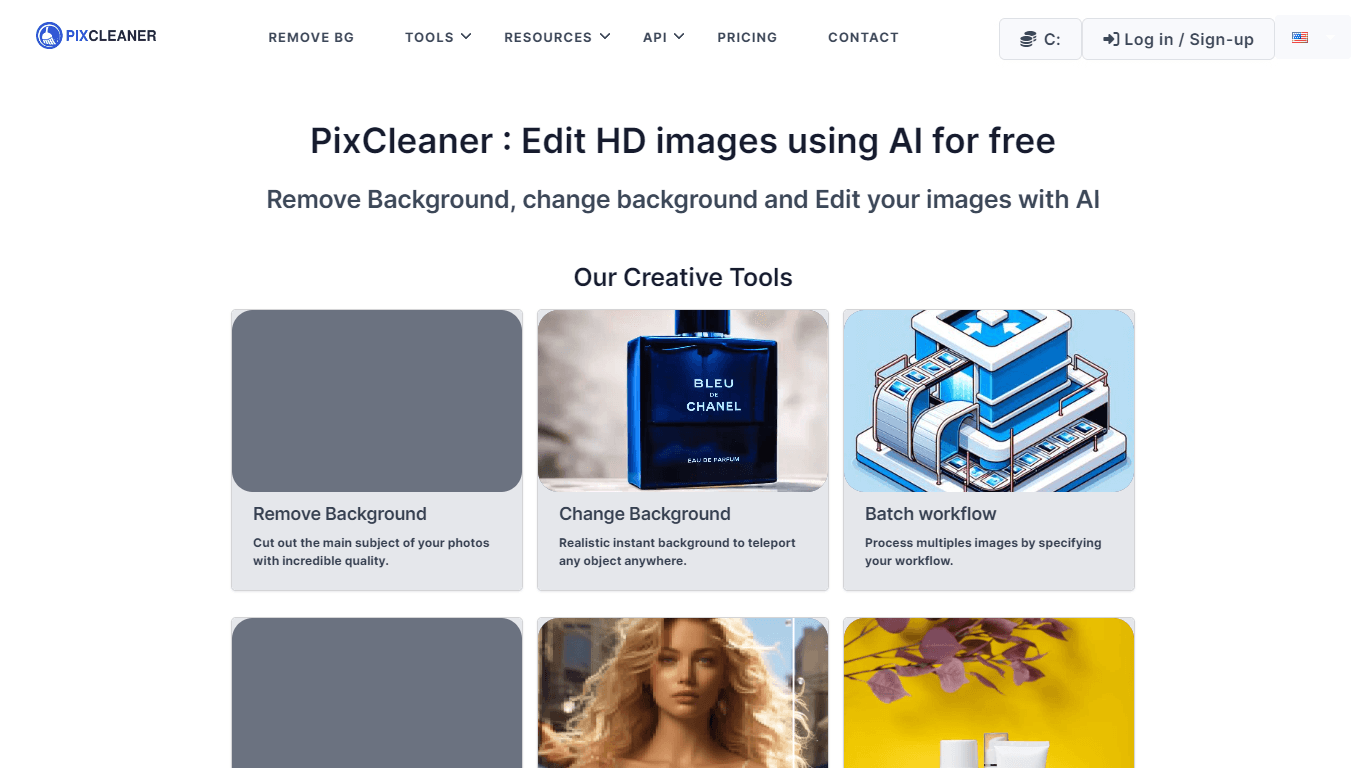 Remove Background from an Images for Free | PixCleaner