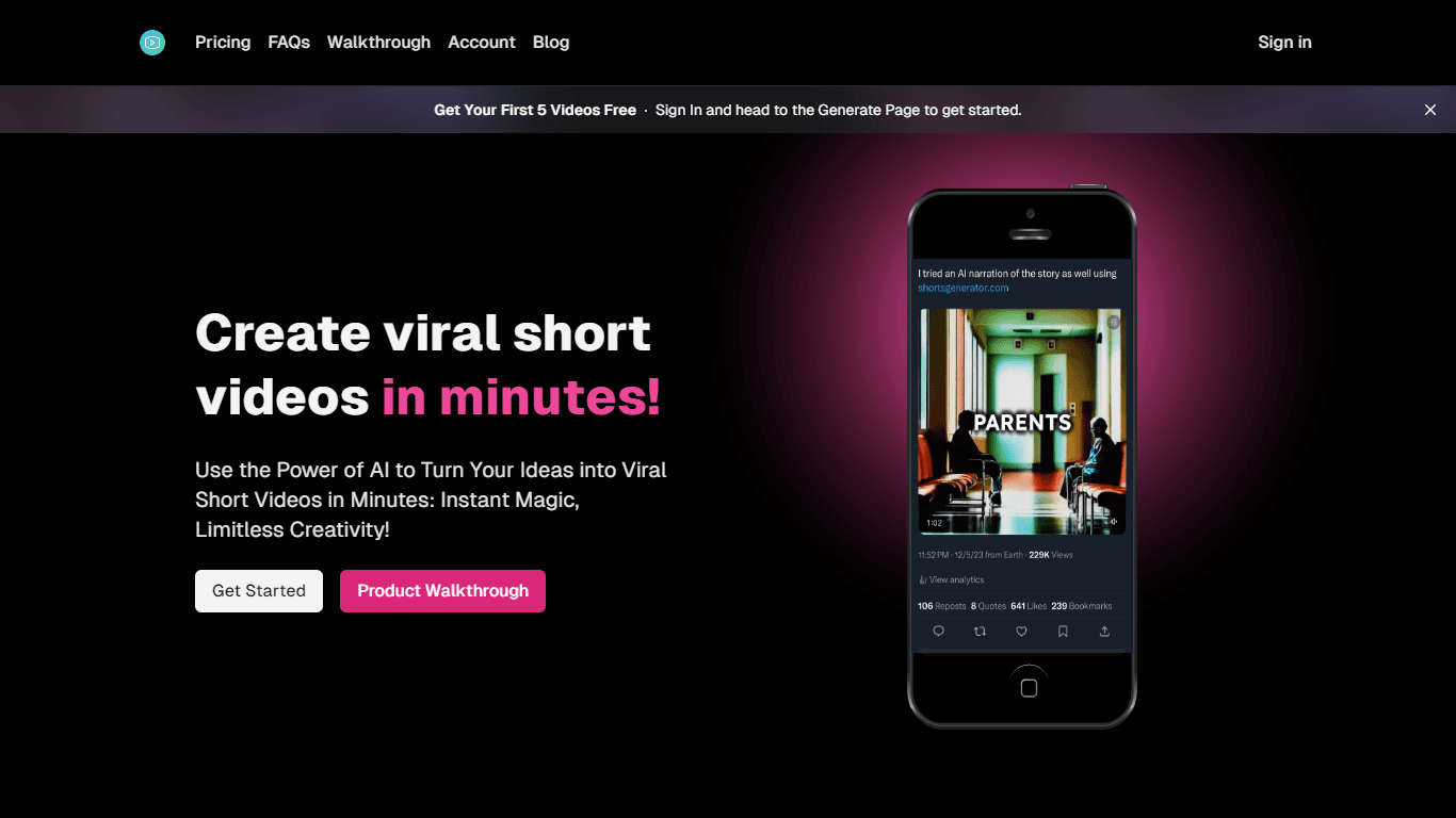 Shorts Generator