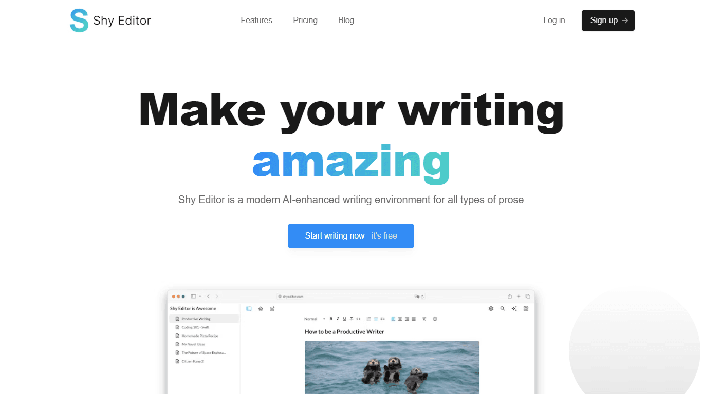 Shy Editor