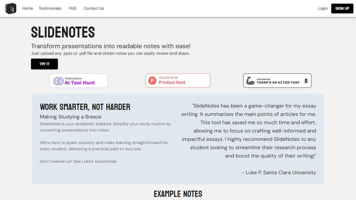 SlideNotes