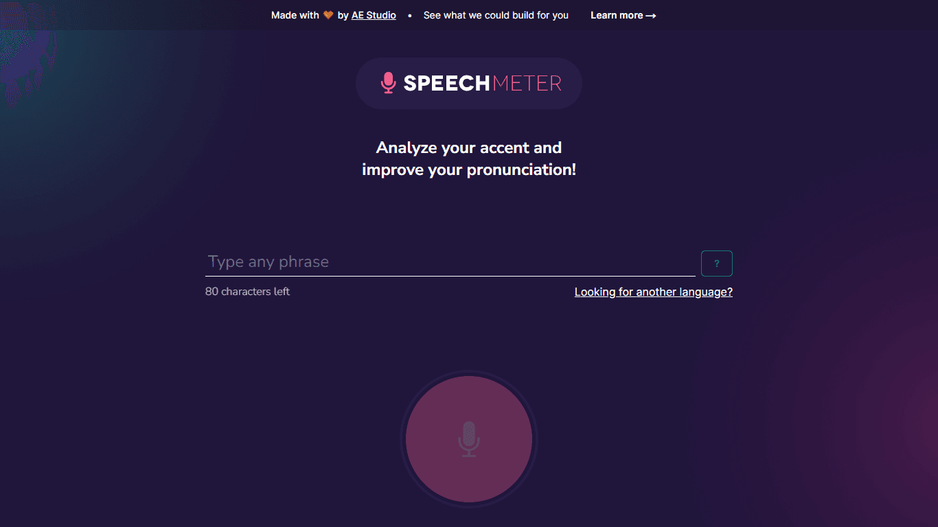 Speech Meter
