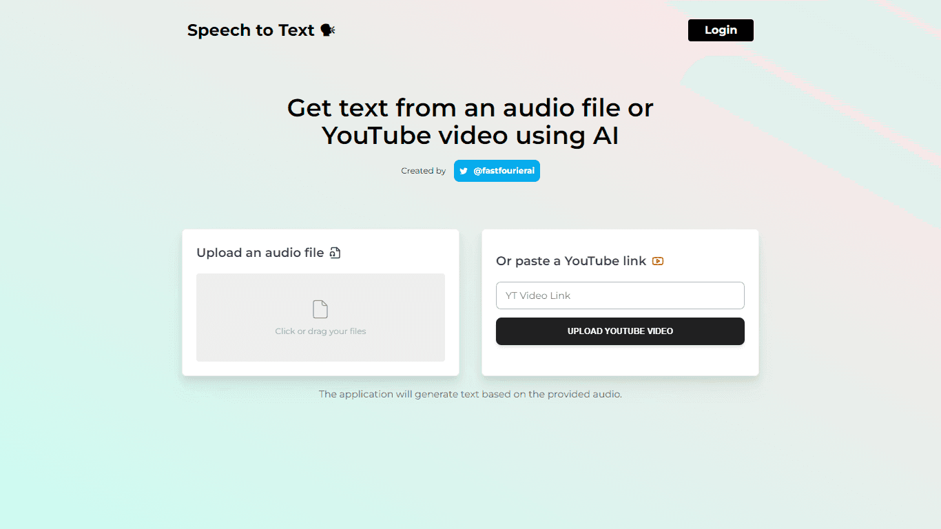 Speech to Text