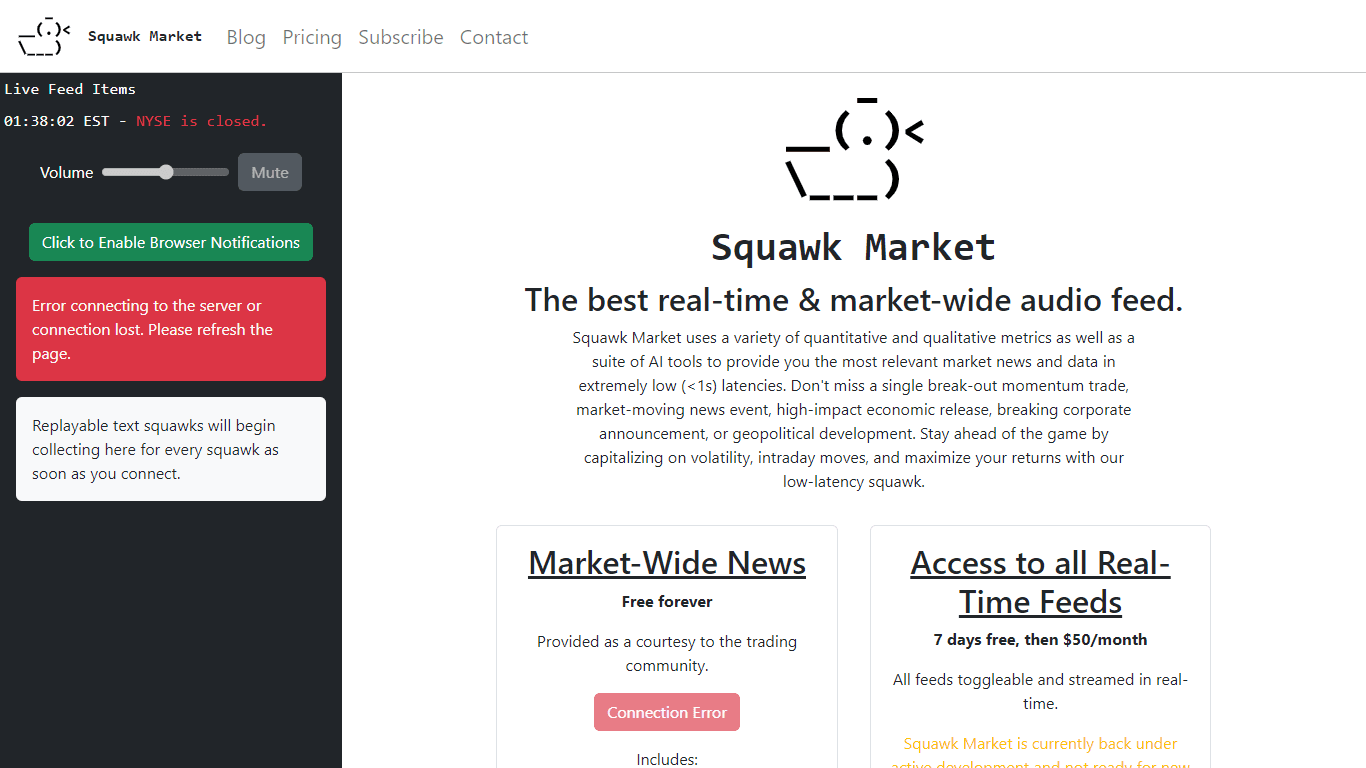 Squawk Market
