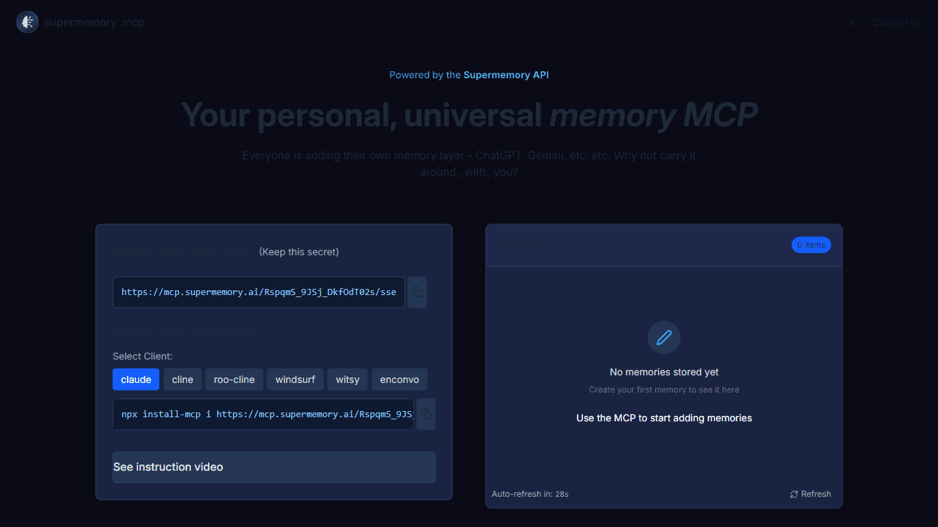 Supermemory MCP
