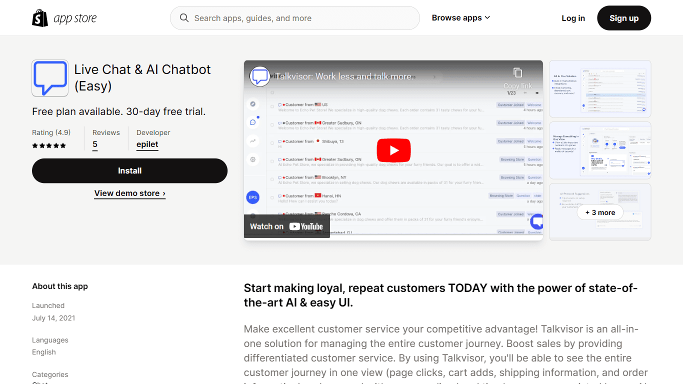Talkvisor | Shopify App