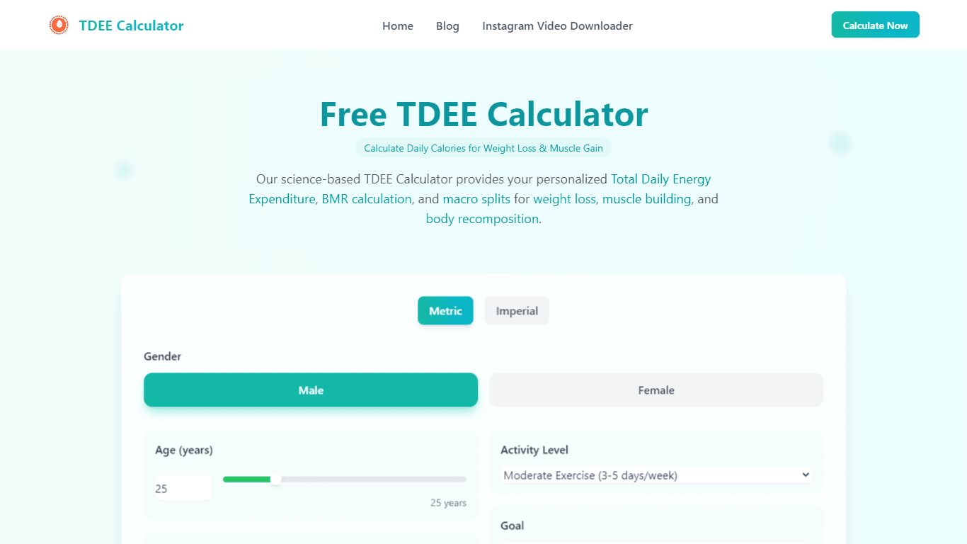 TDEE Calculator