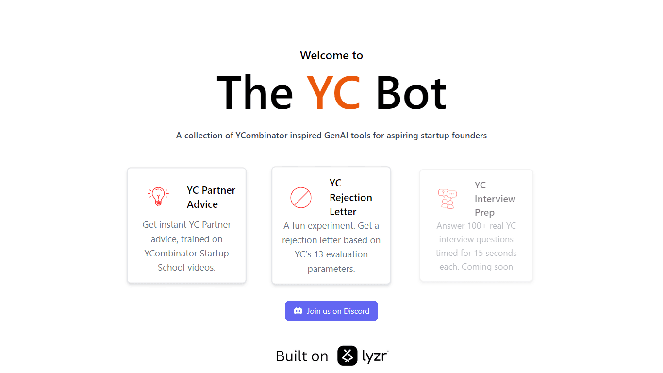 The YC Bot