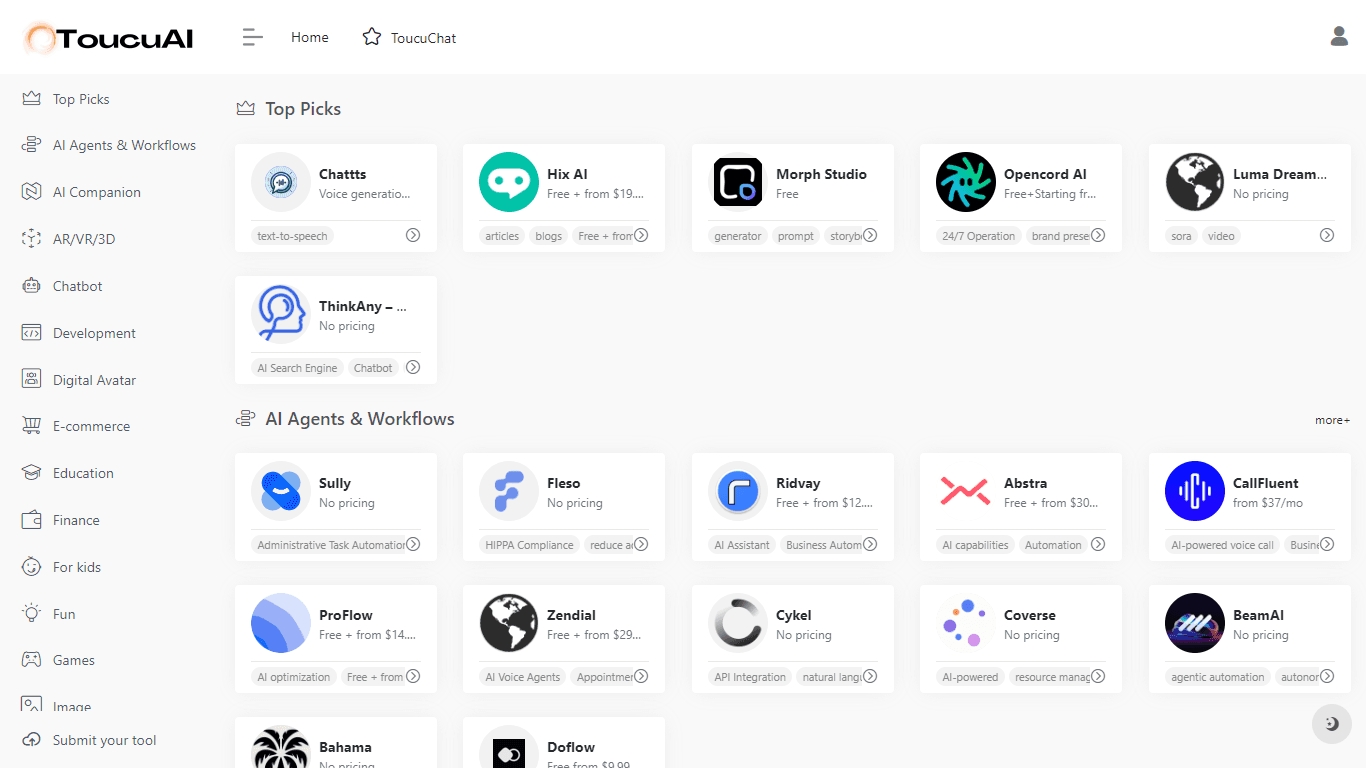 Toucu AI Directory