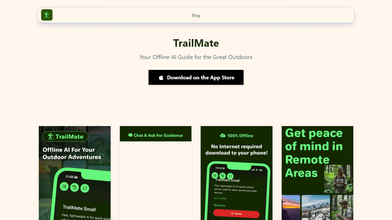 TrailMate - Your Offline AI Companion for Outdoor Adventures