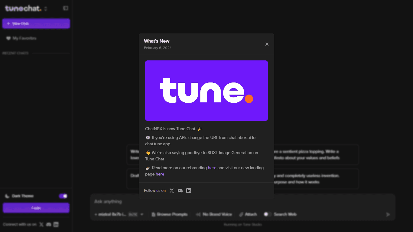 Tune Chat