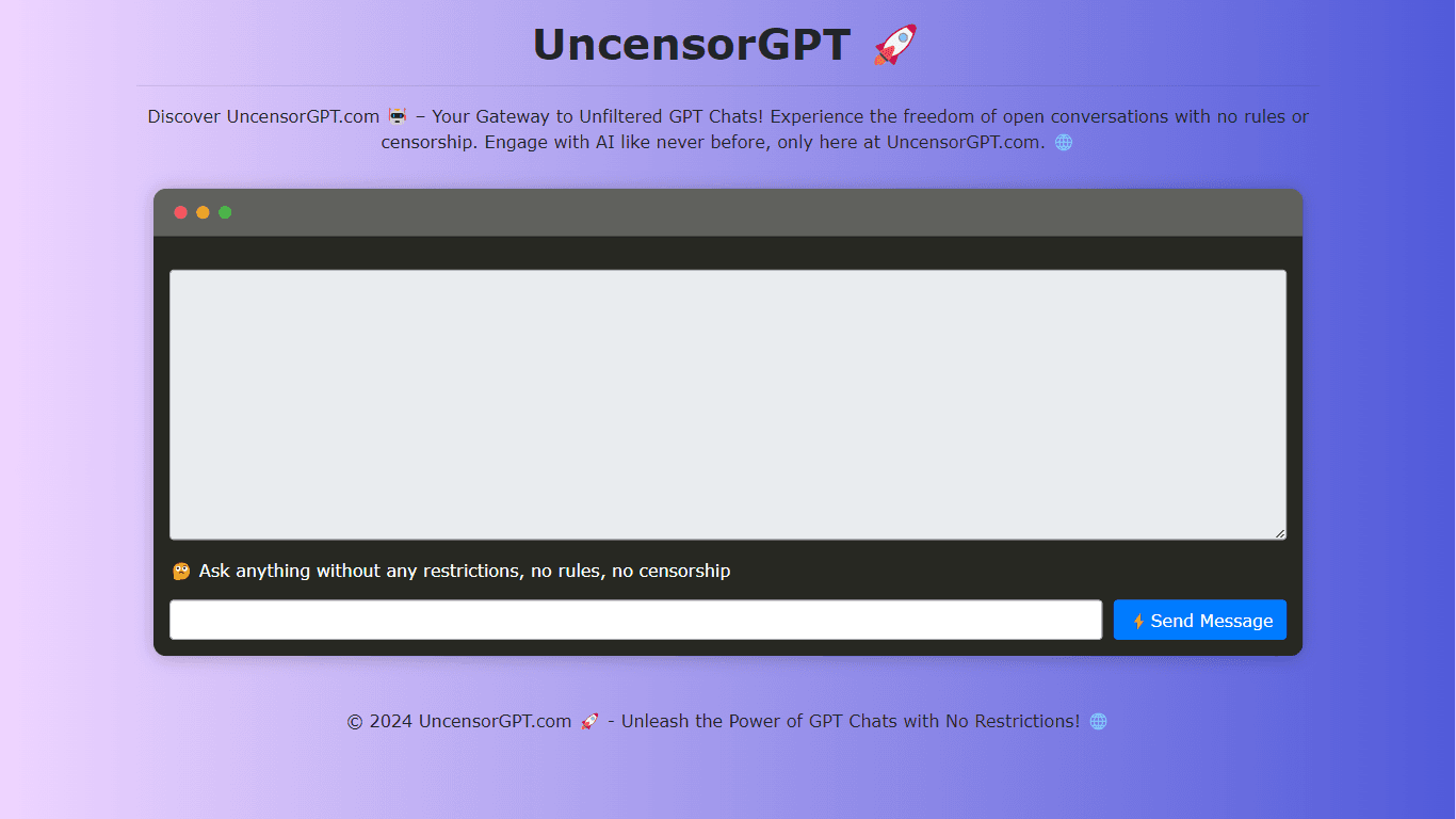 UncensorGPT.com 🚀