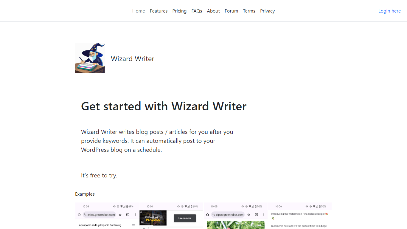Wizard Writer