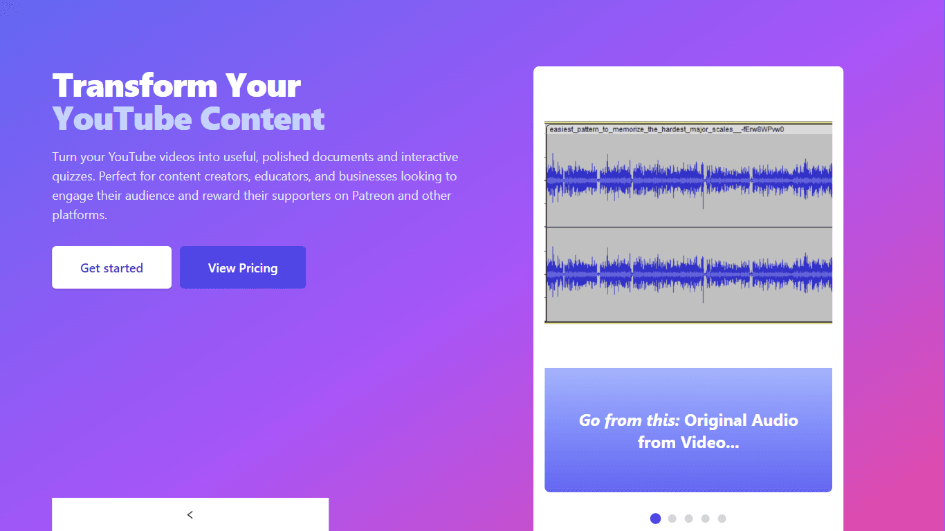 YouTube Transcript Optimizer