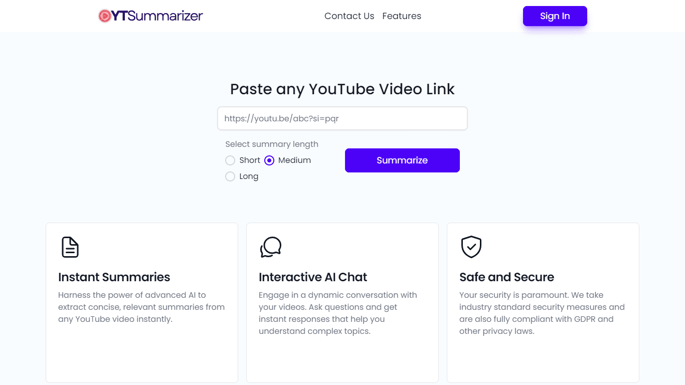 Youtube Video Summarizer