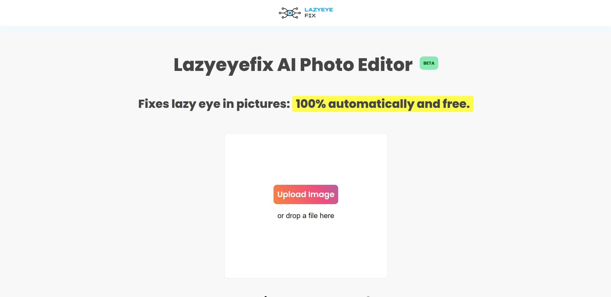 Lazyeyefix AI Photo Editor