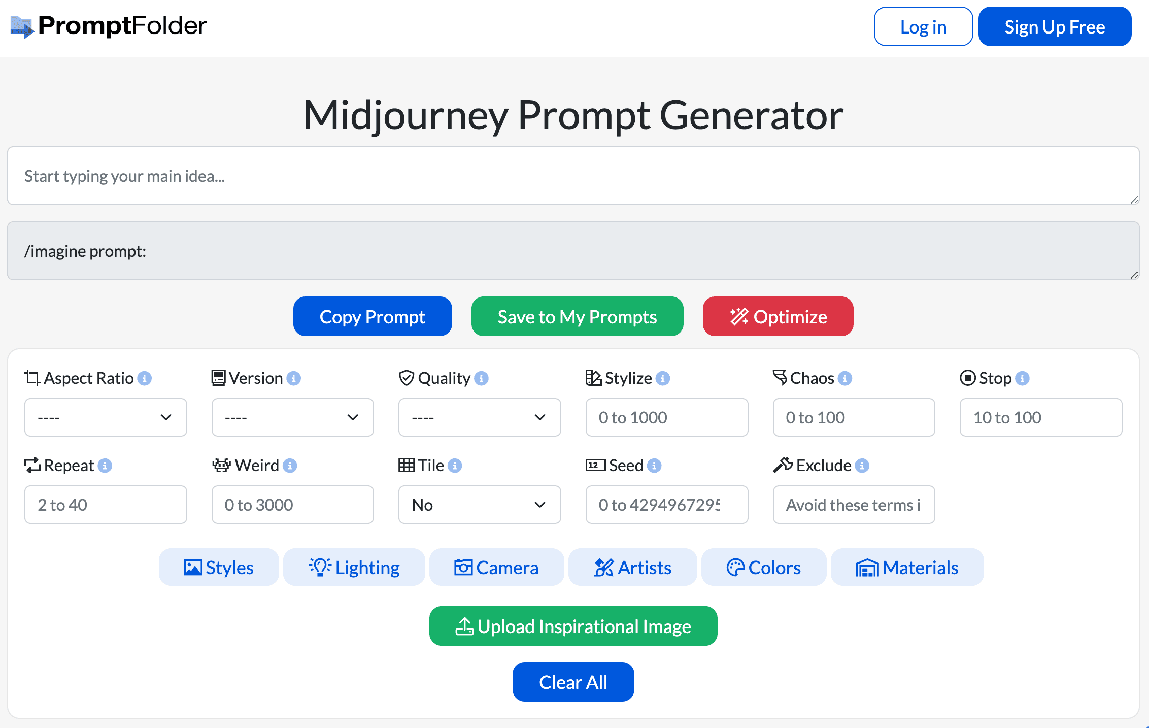 Midjourney Prompt Helper